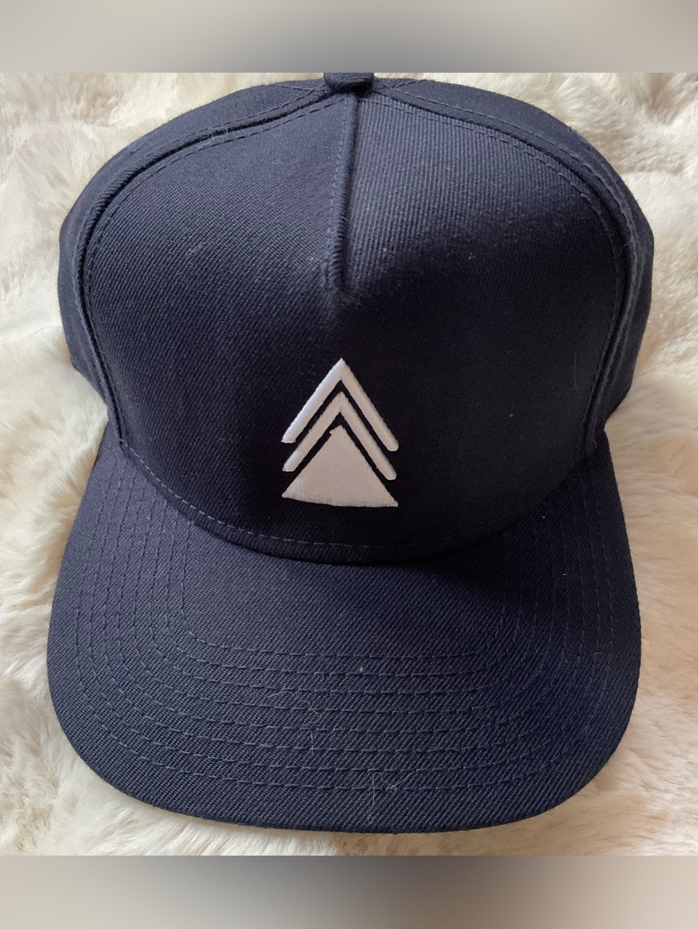 SnapBack Baseball Cap, Pleasantrees, Navy Blue & White, OSFA, like new!